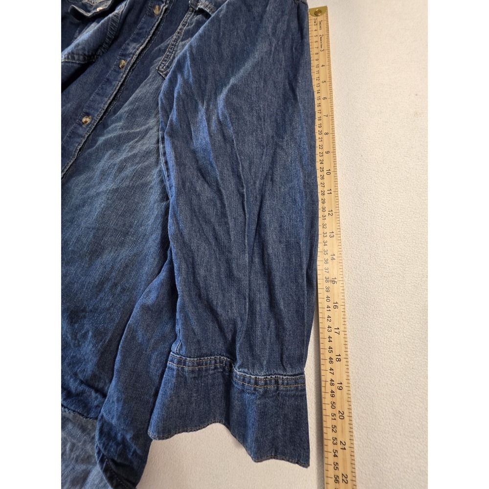 Sofia Jeans by Sofia Vergara Denim Shirt Women's XXL 20 Chambray Button Front - Picture 6 of 16